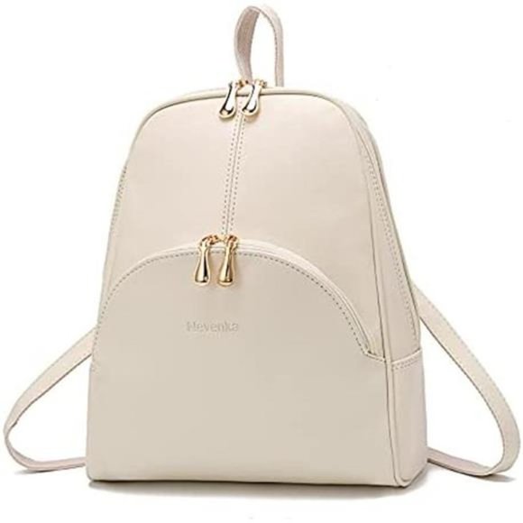 Backpack Purse for Women Casual Shoulder Bag White
